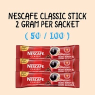 [SG Ready Stock] Nescafe Classic Coffee Sachets Instant Soluble Coffee (2g per sachet) - 50/100