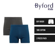 Byford Boxer Budak Lelaki (2 Pcs) | Byford Kids Boxer 100% Cotton Assorted Colours - BUJ0008X