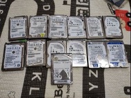 好多2.5吋2.5 inch notebook用HDD harddisk,有隻極罕有2TB 2000GB超大容量，自出價。