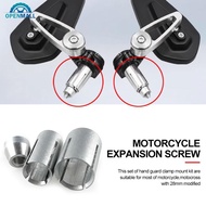 OPENMALL 2Pcs/Set 13-19mm Motorcycle Handle Expansion Screw Handguard Handlebar End M6 Plugs Screw B