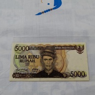 Uang Kuno Indonesia 1986 Teuku Umar 5000 Rupiah UNC