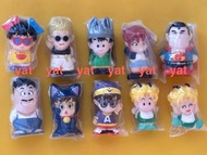 全新 見圖 靚盒 1998 絕版 Bandai IQ 博士人物盒裝指頭公仔, 小雲, 小吉, 千平, 小茜, 草菇, 超人 全10種