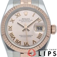 二手勞力士 Datejust 26 女士腕錶，179171（隨機編號），附保固卡，18K 金，粉紅錶盤，拋光處理，成色極佳