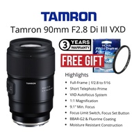 TAMRON 90MM F/2.8 Di III VXD MACRO LENS FOR SONY E-MOUNT/NIKON Z-MOUNT (3 YEARS WARRANTY) TAMRON 90M