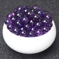 5A Natural Uruguay Amethyst Single Loose Beads Round Bead DIY Jewelry 天然紫水晶散珠