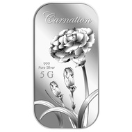 999 Pure Silver | 5g Carnation Silver Bar