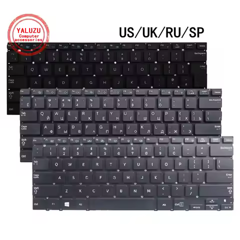 US/UK/RU/SP NEW Laptop Keyboard For Samsung NP 530U3C 530U3B 532U3C 532U3X 535U3C 535U3X 540U3C 542U