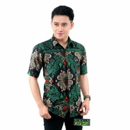 BATIK PEKALONGAN MURAH - COUPLE BATIK KELUARGA WARNA HIJAU BAJU BATIK PRIA WANITA WARNA HIJAUKEMEJA 