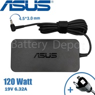 ASUS 19V 6.32A 120W หัวเข็มขนาด 4.5 * 3.0 MM ASUS A570Z F570Z K570Z R570Z
