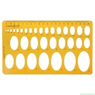 amonoqa Ellipse Oval Template Geometry College Math Measuring Tool Stencil Ruler Student