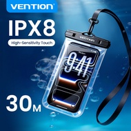 Vention Phone Waterproof Case Dual Buckle IPX8 Protection Bag for Phones Up to 7.2 Inches