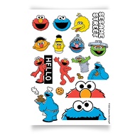SST4 สติกเกอร์ Sesame Street Family 2 A6 Sticker (A6 PP STK 402) W10 5xH14 8 cm