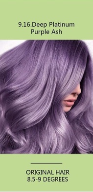 Bremod Hair Color 9.16-Deep Platinum Purple Ash with Oxidiser