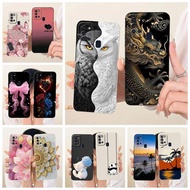 For Samsung Galaxy A21s Case SM-A217F Cool Owl Dragon Painted Cover Soft Silicone Case For Samsung A