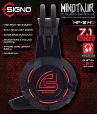 Signo E-Sport HP-814S MINOTAUR 7.1 Surround Sound Vibration Gaming Headphone หูฟังเกมมิ่ง
