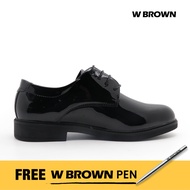W BROWN Men's Shoes Careers Derby - Black (WCA019BL)