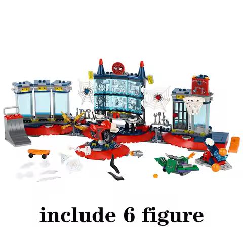 Hot Selling Superhero Series Spiderman Model Set Building Blocks Assembling Toys Children's Birthday