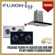 [BUNDLE] FUJIOH FH-GS5530SV Gas Hob 88cm and FR-MT1990R/V Chimmey Cooker Hood 90cm