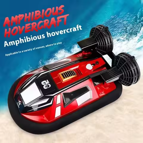New 2.4g Four Way Amphibious Simulation Air Cushion Boat High Speed Fast Boat Water Remote Control C