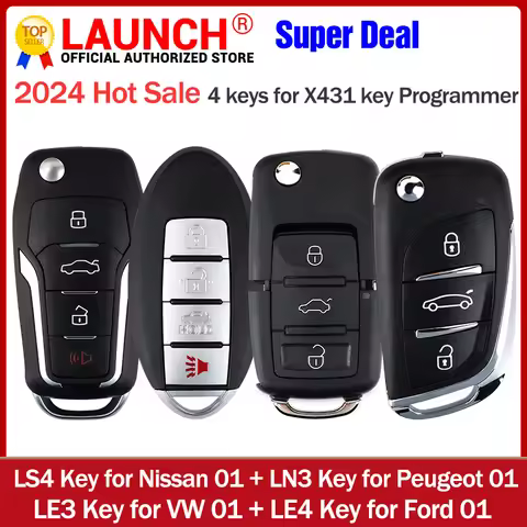 LAUNCH Keys LS4 For Nissan LN3 for Peogeut LE3 For VW LE4 For Ford works for X431 KEY PROGRAMMER
