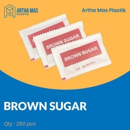MERAH Brown Sugar Sachet / Brown Sugar [Qty: 250 pcs] Gula Merah Gula Sachet