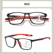 Berrybarton Kacamata Baca dan Jalan Plus 2 in 1 ADD +1.00 sd +4.00 Anti Blueray Frame Persegi Pria W