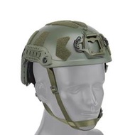 SF 全防護 戰術頭盔 II 綠 ( 軍用生存遊戲鎮暴警察軍人士兵鋼盔頭盔防彈安全帽護具海豹運動自行車滑板