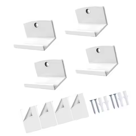 E8BD Durable Adhesive Shelves Pack of 4 Easy Cleaning Surfaces Home Decors Organizers