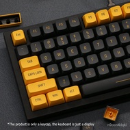 149 Keys Similar Cherry PBT Double Shot Keycaps For Mx Switch Mechanical Keyboard Double Color Injection Black Yellow Ke