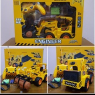 mainan rc mobil traktor kayu - rc truk traktor forklift - rc truk kayu