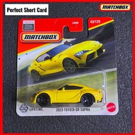 Matchbox Toyota Supra GR Mk5 Yellow A90 2025 Matchbox Yellow Toyota Gr Supra A90 Kuning Diecast Supr