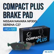 COMPACT PLUS BRAKE PAD MCJ 720 - NISSAN NAVARA NP300, SERENA C27