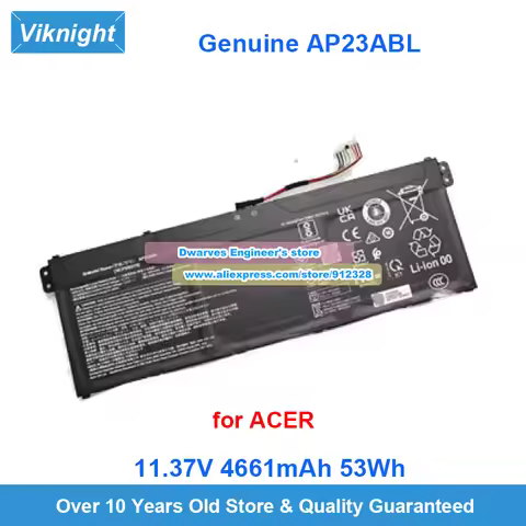 Genuine AP23ABL Battery 3ICP5/82/70 11.37V 4661mAh 53Wh for ACER Aspire Go 15 AG15-31P Swift Go 14 O
