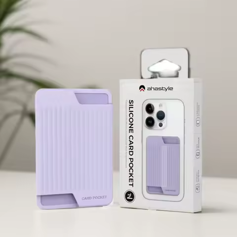 For IPhone Apple Huawei Samsung Phone Card Case Silicone Adhesive Back Sticker Convenient Storage Of