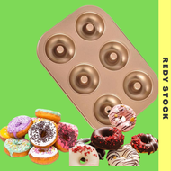 6 Cav Donut Mould Non Stick Doughnut Baking Pan Food Grade Steel Carbon