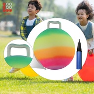 [Lovoski] Jumping Ball Rainbow Colorful Exercise for Boys Girls Sports Hopping Ball