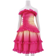 Glinda Cosplay Outfit - Red & Yellow Gradient Skirt - Halloween Costume