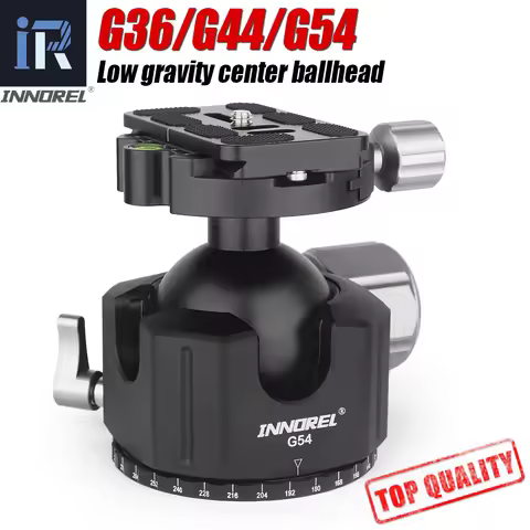 G36/44/54 Professional Tripod Head Low Gravity Center CNC Ball Head Panoramic Arca Swiss Double U No