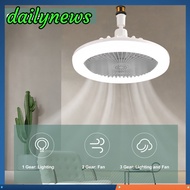 [Dailynews] Small Ceiling Fan With Light Remote Control E27 Lamp Holder Fan Adjustable Speed Enclosed Fan 85‑265V