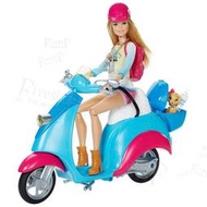 ５號雜貨屋＊(預購/代購~請詢價)芭比 Barbie 機車 娃娃與滑板車