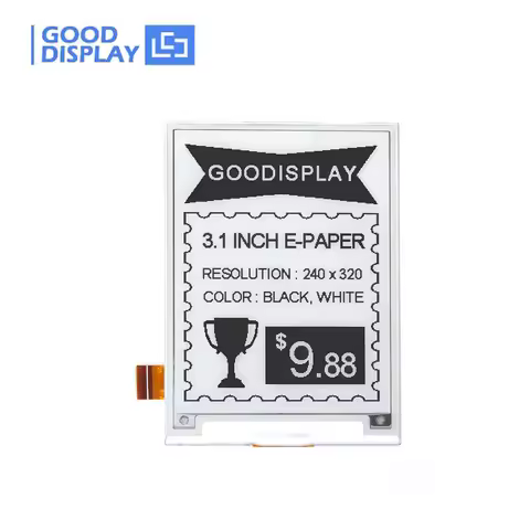 3.1 Inch 320x240 SPI E-Paper-Display EPD Panel Partial refresh, GDEQ031T10