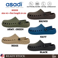 ASADI Unisex Clog Shoe 80205/50322 | Kasut Ringan Strap Adjustable sesuai 24 - 25 cm [ Ready Stock +