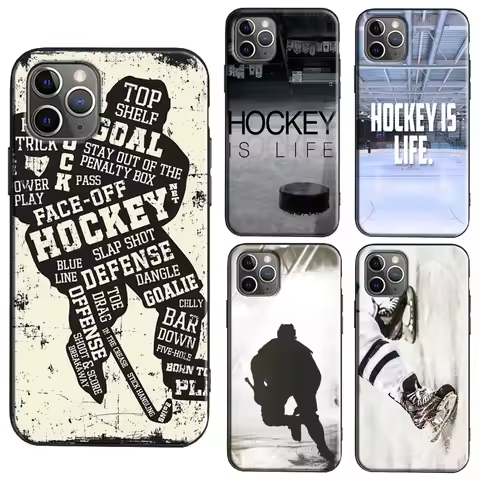 Ice Hockey is Life Phone Case For iPhone 13 11 12 Pro Max mini X XR XS Max 6S 8 7 Plus SE 2020 Back 