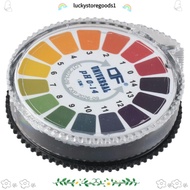 LUCKYSTOREGOODS 1/2 Rolls PH 0-14 Test Paper, 5m/roll PH Test Paper Strip Roll, Universal PH Test Me