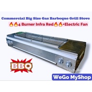 Ready Stock Commercial Big Size Gas Design Barbeque Grill Stove BBQ Grill Barbeque Grill Outdoor