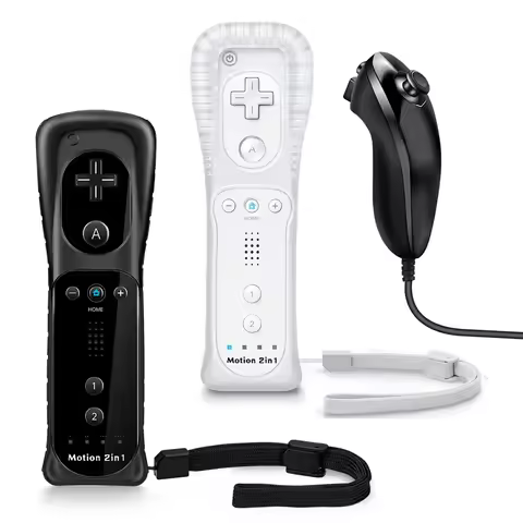 2 in 1 Wireless Controller For NS Wii Gamepad Set Motion Plus Remote Controller Joypad for NS Wii Ga