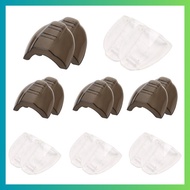 8 Pairs Safety Eye Glasses Side Slip Clear Flexible Slip on Shield Fits Small Medium Eyeglasses tukx