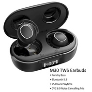 Mpow M30 Nâng Cấp Bluetooth 5.3 Tai nghe không dây Headphone Với sâu trầm IPX7 Không Thấm Nước 25H T