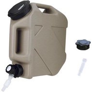 雜乜鋪 - 附龍頭便攜式露營水桶 10L大容量食品級無BPA材質 手提設計 適配露營/徒步/自駕/車載多場景應急儲水