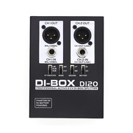 Audio Active DI BOX Low Noise Guitar Bass DI 2 Channel Audio Converter